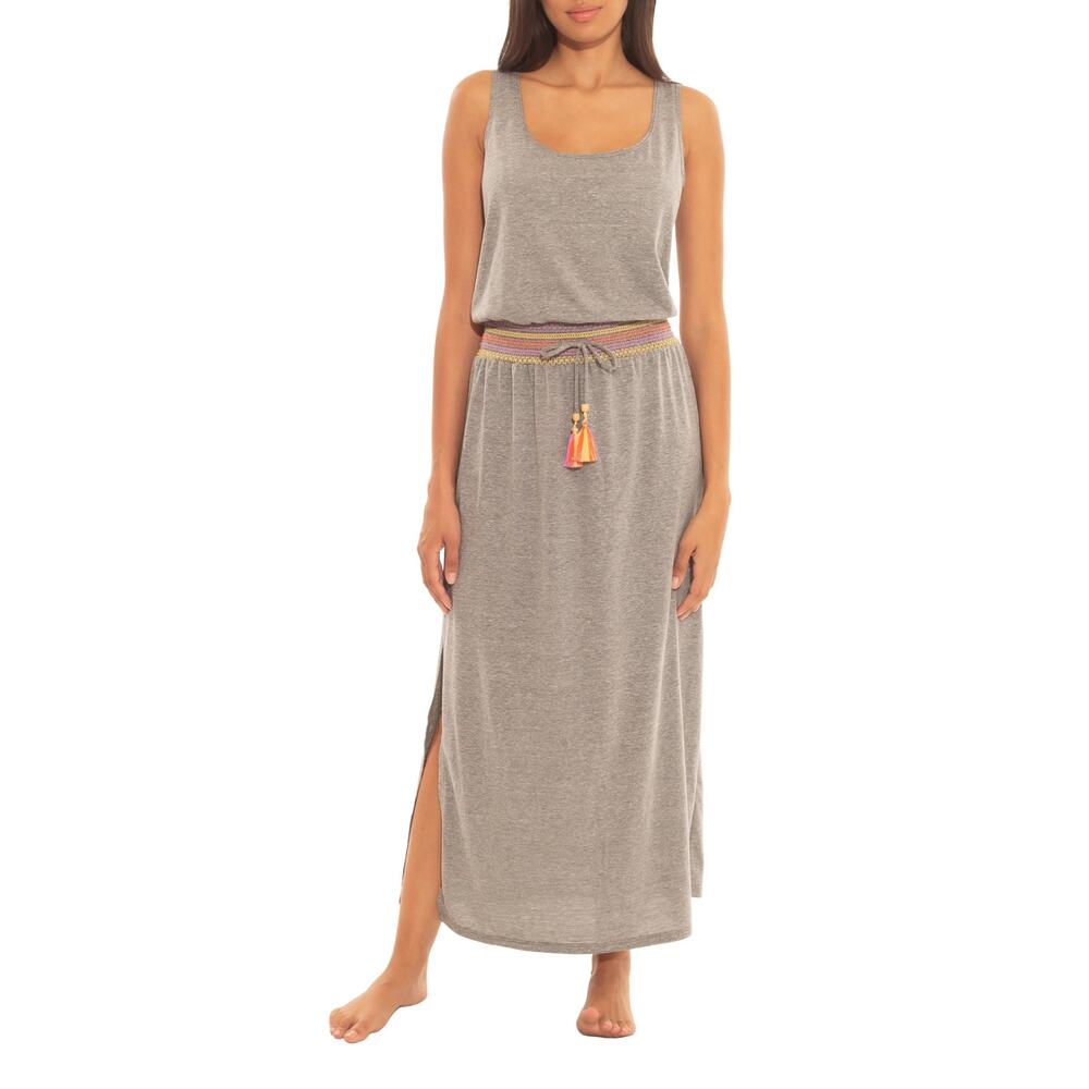 New Soluna Swim Sunset Smocked Scoop Neck Cover-up Dress Women's Size S